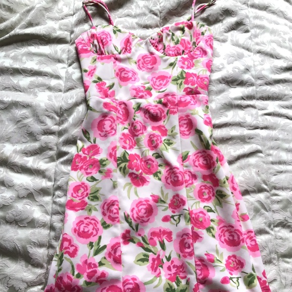 ZARA MINI FLORAL DRESS - Picture 1 of 5